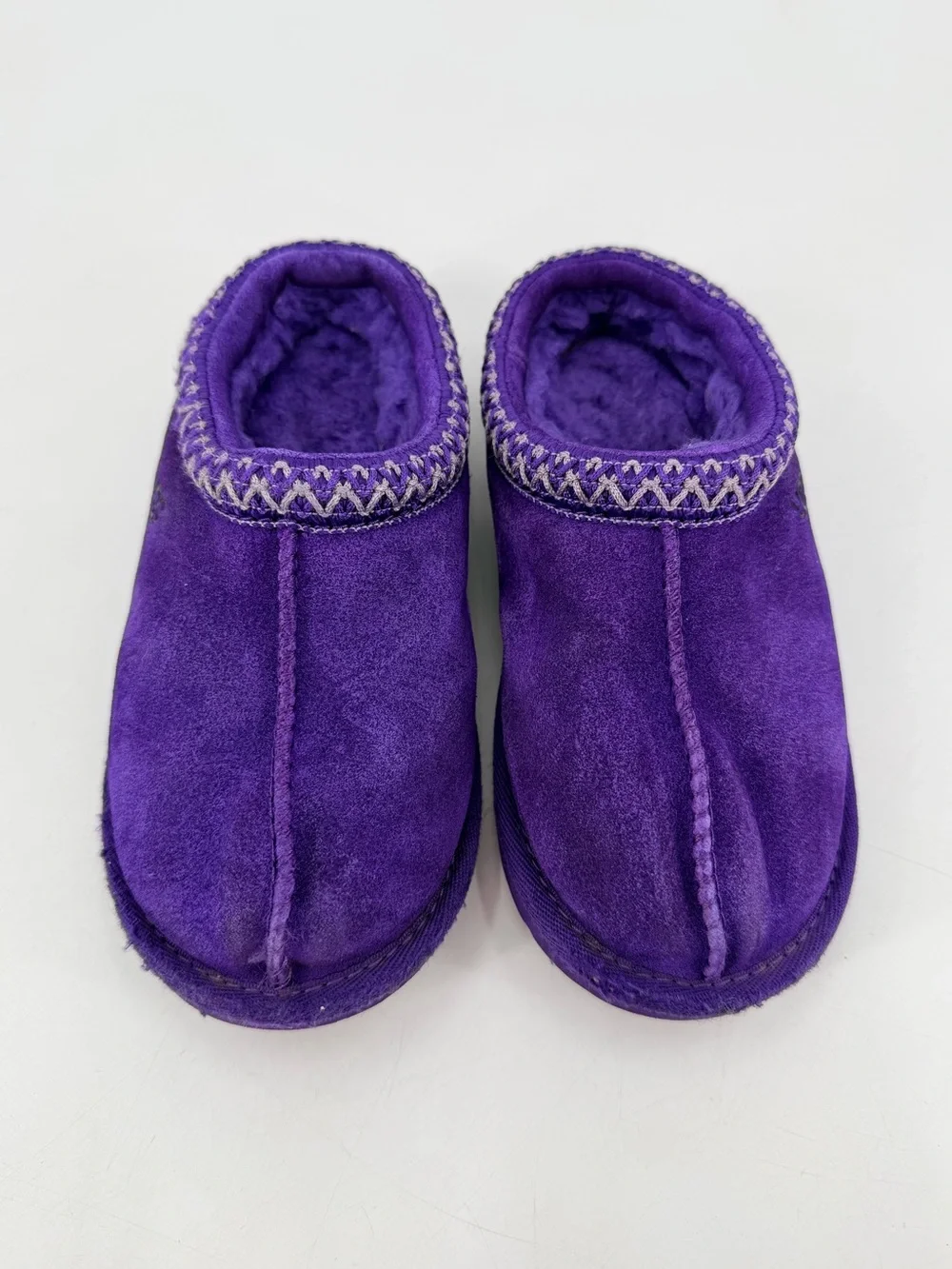 Ugg Kids Purple Slip On Slippers Shoes Girls 13